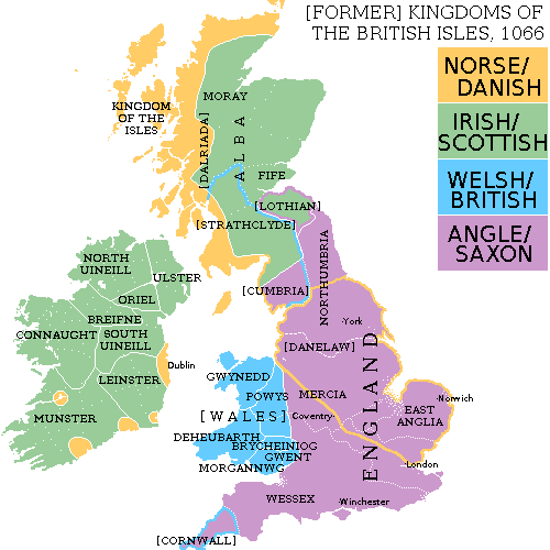 (FORMER) KINGDOMS OF THE BRITISH ISLES, 1066