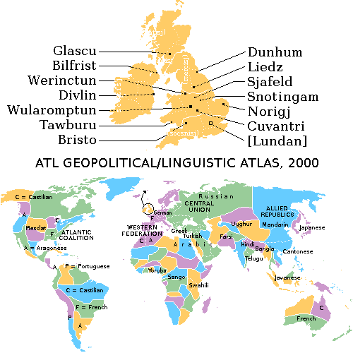 ATL GEOPOLITICAL/LINGUISTIC ATLAS, 2000