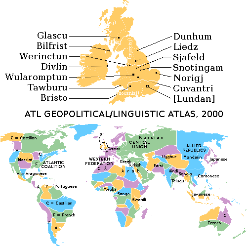 ATL GEOPOLITICAL/LINGUISTIC ATLAS, 2000